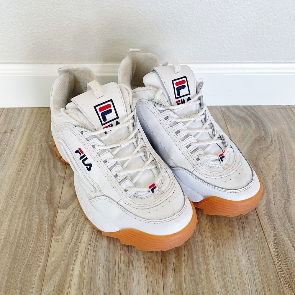Fila White Dad 90s Sneakers